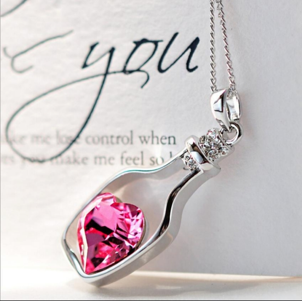 Women's Wishing Bottle Necklace Love Drift Bottle